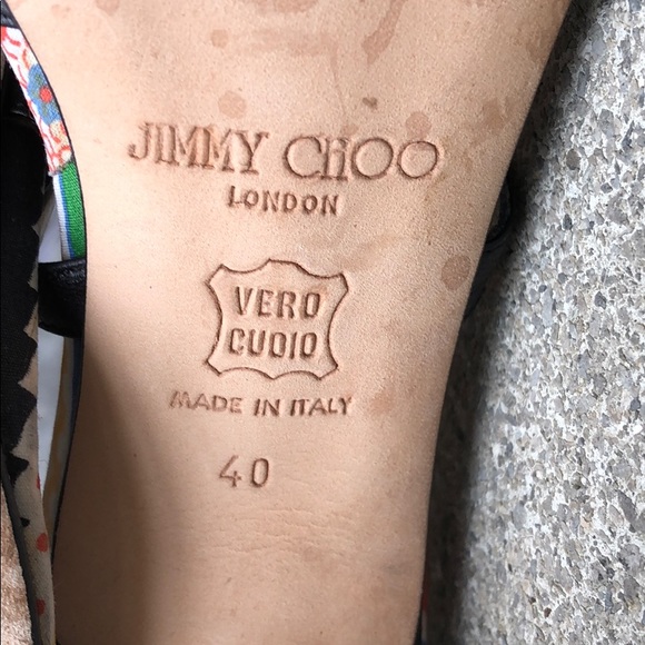 ⭐️HP🧜‍♀️Jimmy Choo Strappy Sandal RhinoChoo sz 40 - Picture 6 of 8